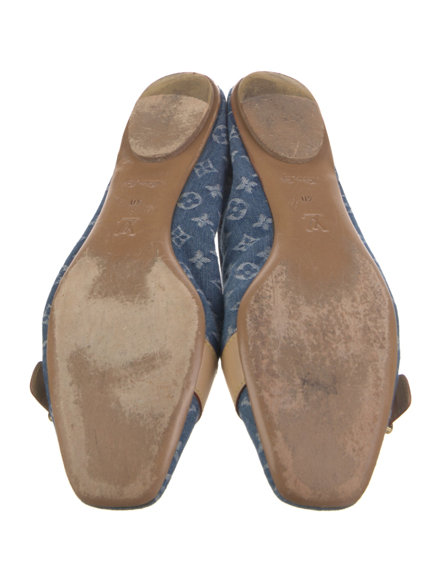 Louis Vuitton LV Monogram Denim Ballet Flats